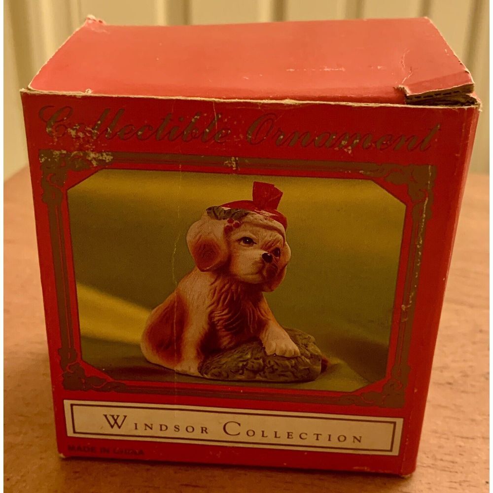 Vintage Dog Christmas Ornament WINDSOR‎ COLLECTION Collectible